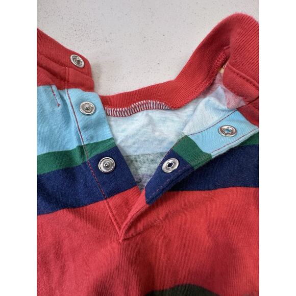 Ralph Lauren Polo Bear By Ralph Lauren 3m Baby Multi Color Striped Snap one pce - Picture 4 of 11